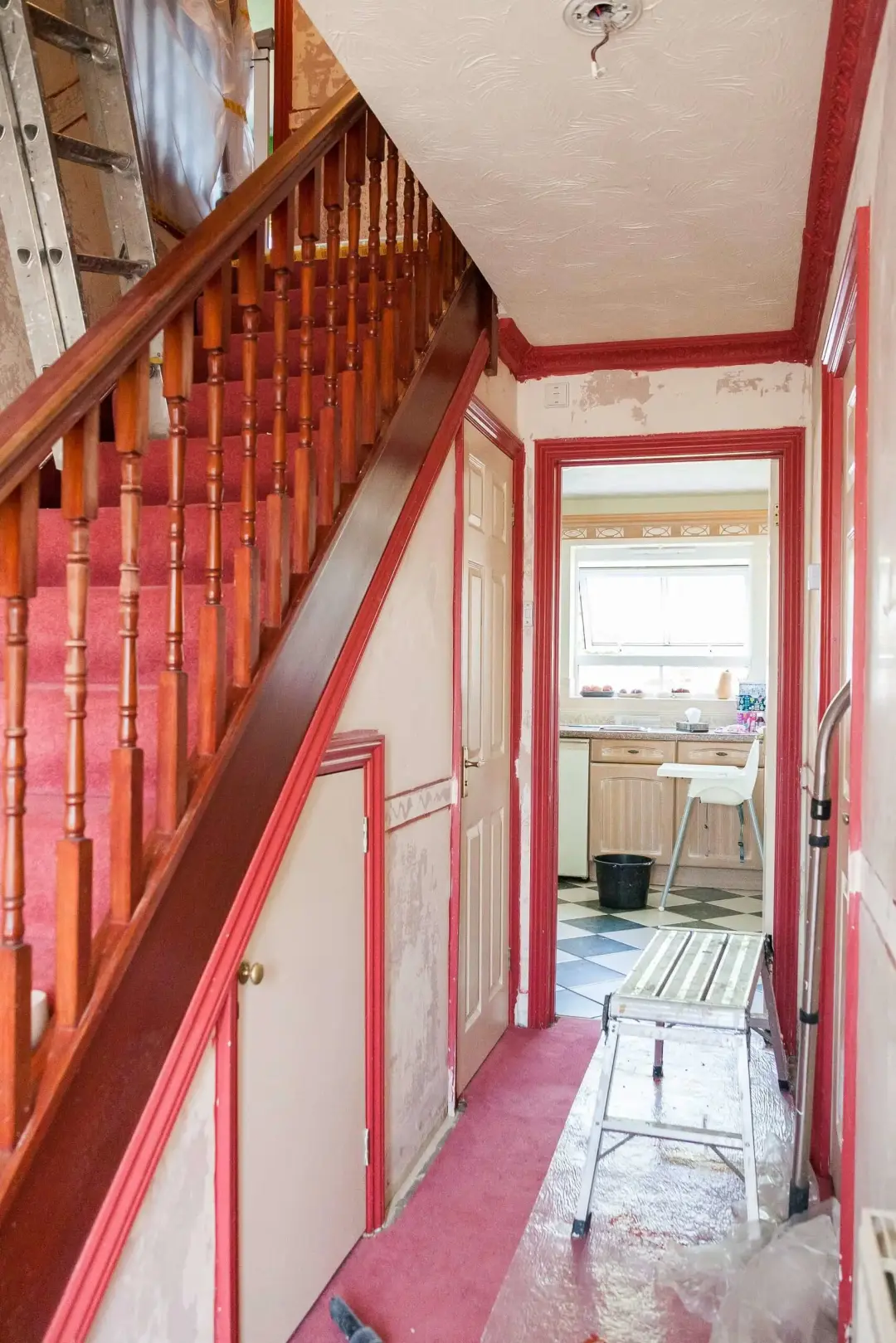 Hallway & staircase — Before
