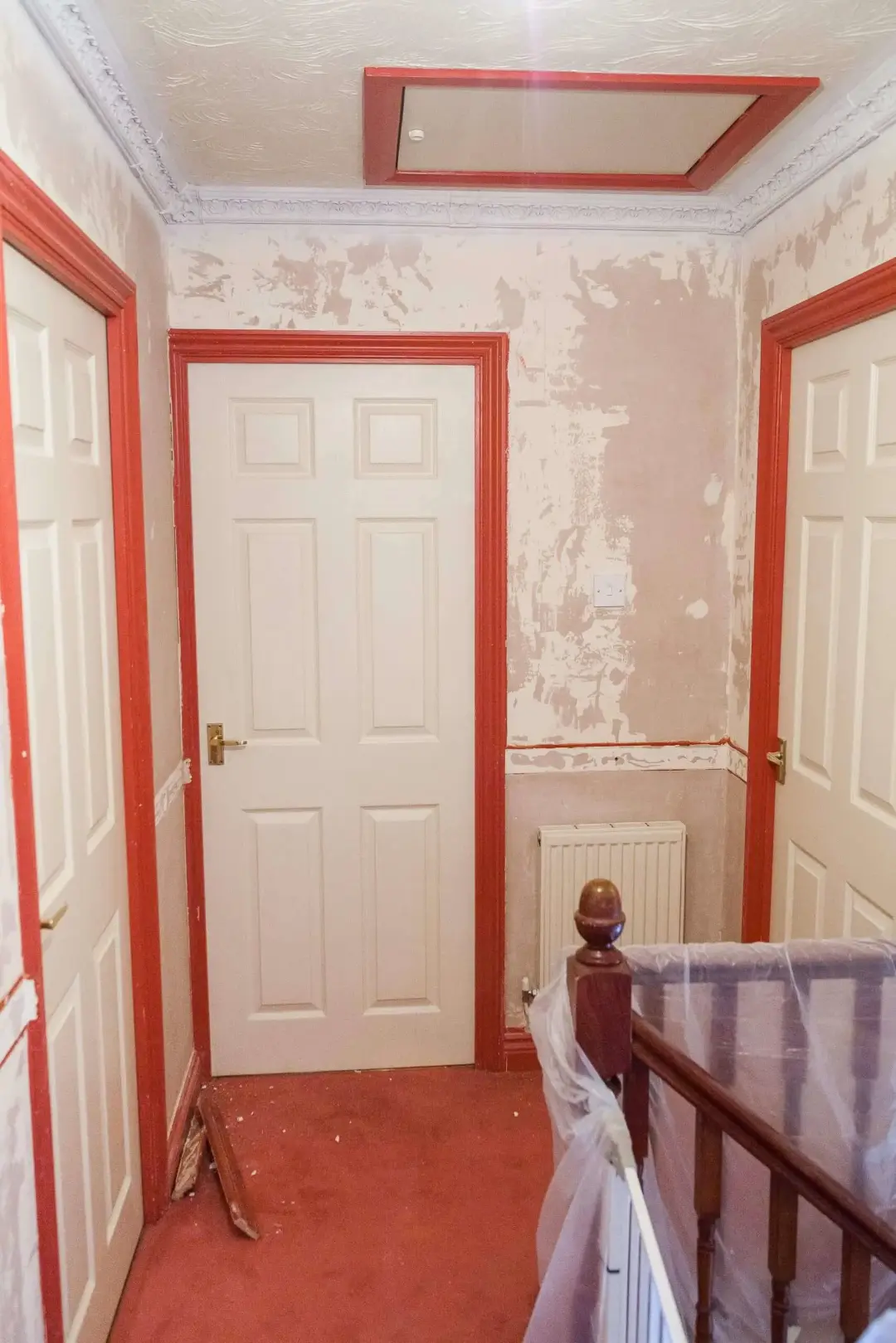 Hallway & staircase — Before