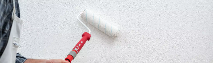 Painting a wall white