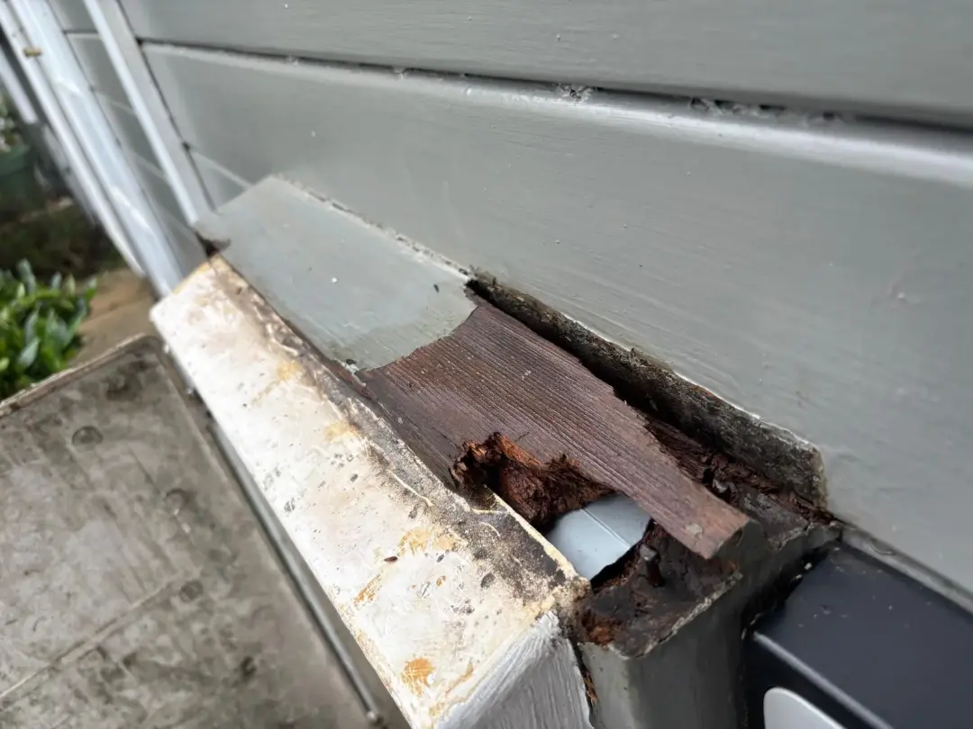 Timber surround restoration — Before